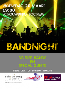 Affiche bandnight 20 maart 2013 klein